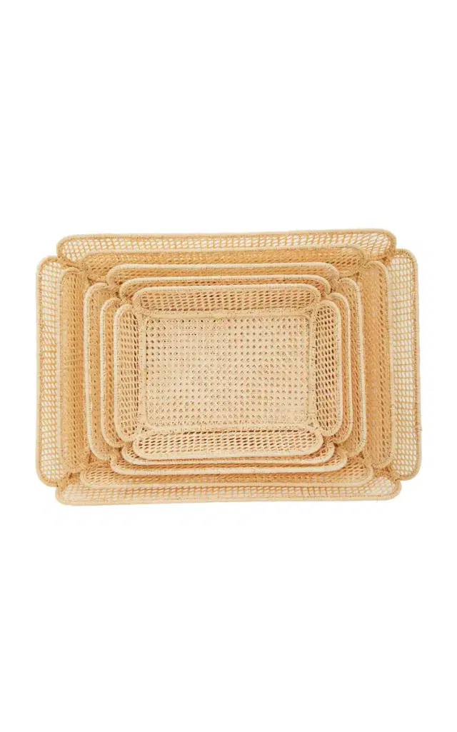 Moda Domus Set-of-Five Wicker Nesting Baskets - Neutral