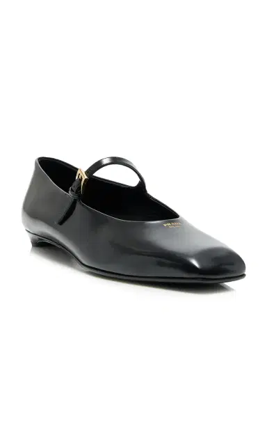 Prada Leather Ballet Flats | Thumbnail 5 Prada Leather Ballet Flats | Thumbnail 5