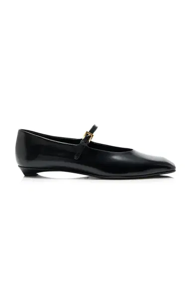 Prada Leather Ballet Flats | Thumbnail 1 Prada Leather Ballet Flats | Thumbnail 1