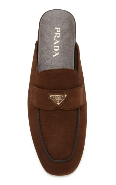 Prada Suede Loafer Mules | Thumbnail 3 Prada Suede Loafer Mules | Thumbnail 3