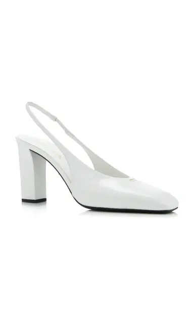 Prada Leather Slingback Pumps | Thumbnail 6