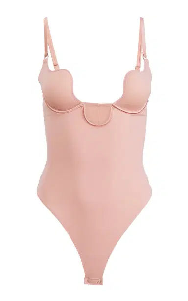 Fleur du Mal Le Stretch Micro Plunge Bodysuit | Thumbnail 1 Fleur du Mal Le Stretch Micro Plunge Bodysuit | Thumbnail 1