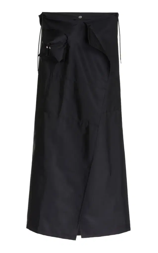 Draped Gabardine Raincoat