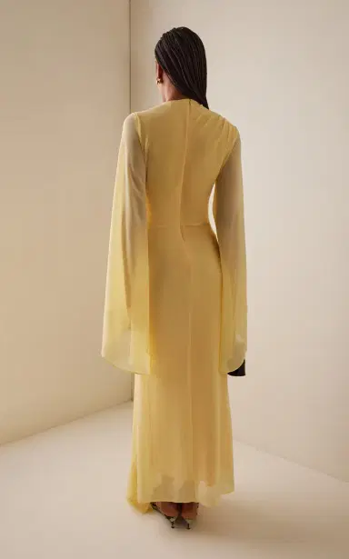 De La Vali Exclusive Hausos Chiffon Maxi Dress | Thumbnail 12
