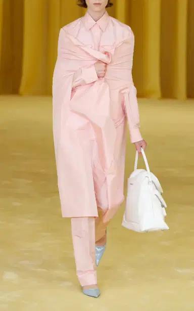 Prada Silk Cape Coat | Thumbnail 2