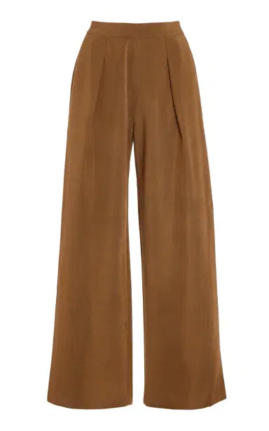 HIGH SPORT Gene Pleated Knit Wide-Leg Pants | Thumbnail 1