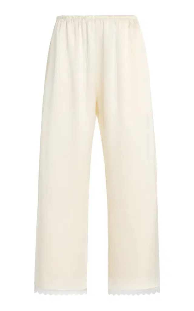 Leset Barb Cropped Lace Pants