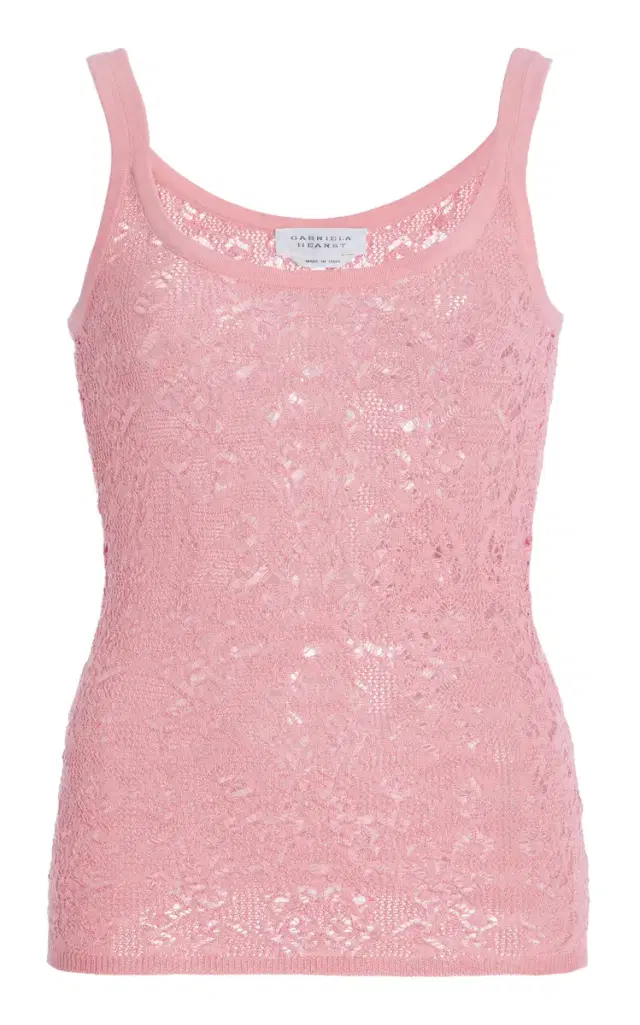 Pontus Wool-Silk Lace Tank Top