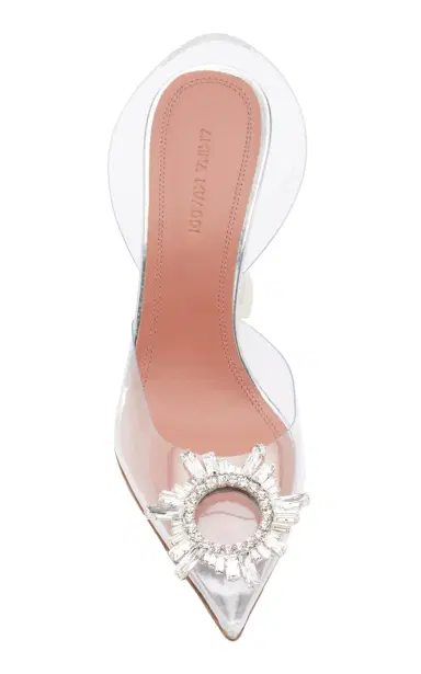 Amina Muaddi Begum Crystal-Embellished PVC Pumps | Thumbnail 3 Amina Muaddi Begum Crystal-Embellished PVC Pumps | Thumbnail 3