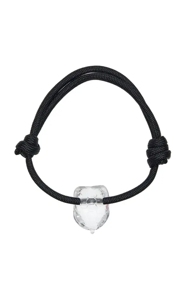 Crystal Quartz Carved Turtle Anklet