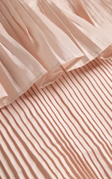 Valentino Garavani Tiered Pleated Silk Mini Skirt | Thumbnail 5 Valentino Garavani Tiered Pleated Silk Mini Skirt | Thumbnail 5
