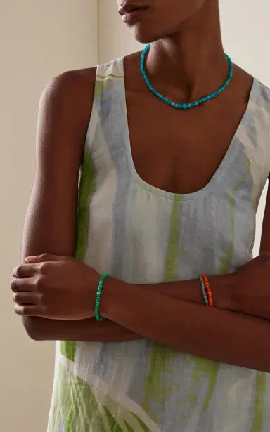 Jia Jia Soleil 14K Yellow Gold Opal Bracelet - Green - OS - Moda Operandi | Thumbnail 2