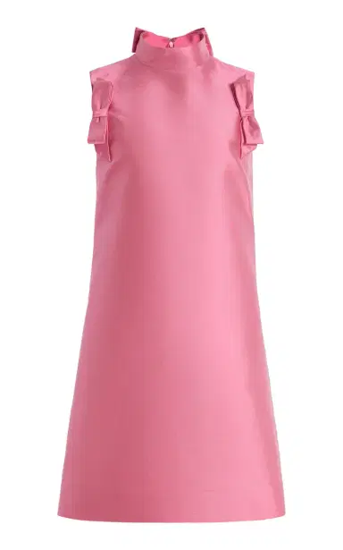 Valentino Garavani Bow-Detailed Silk Mini Dress | Thumbnail 6 Valentino Garavani Bow-Detailed Silk Mini Dress | Thumbnail 6