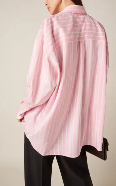 Bottega Veneta Striped Silk Button-Down Shirt | Thumbnail 4 Bottega Veneta Striped Silk Button-Down Shirt | Thumbnail 4