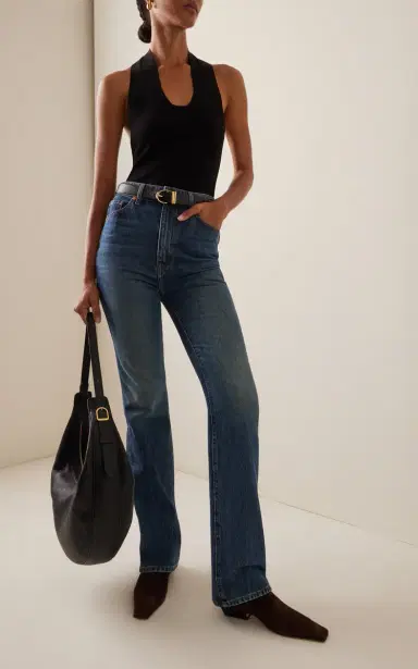 Khaite Marfa Suede Western Ankle Boots | Thumbnail 2 Khaite Marfa Suede Western Ankle Boots | Thumbnail 2