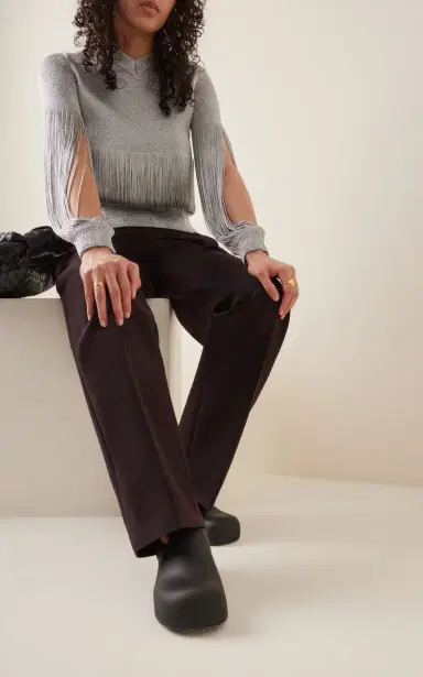 Bottega Veneta Puddle Shearling-Lined Mules | Thumbnail 2 Bottega Veneta Puddle Shearling-Lined Mules | Thumbnail 2