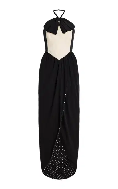 Valentino Garavani Ruffle-Trimmed Silk-Georgette Gown | Thumbnail 1 Valentino Garavani Ruffle-Trimmed Silk-Georgette Gown | Thumbnail 1