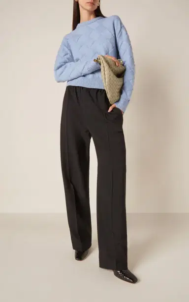 Bottega Veneta Tailored Wool Twill Straight-Leg Pants | Thumbnail 2