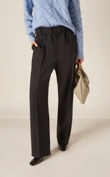 Bottega Veneta Tailored Wool Twill Straight-Leg Pants | Thumbnail 3