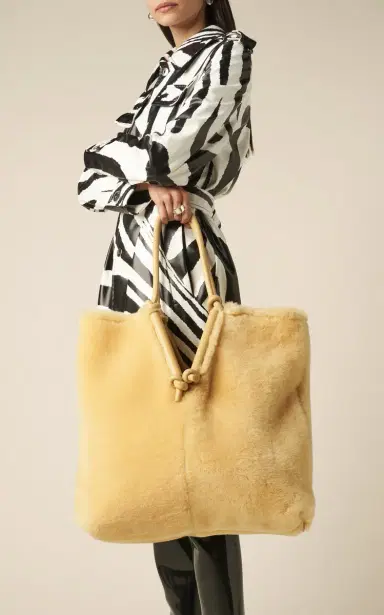 Bottega Veneta Reversible Oversized Shearling Tote Bag | Thumbnail 2 Bottega Veneta Reversible Oversized Shearling Tote Bag | Thumbnail 2