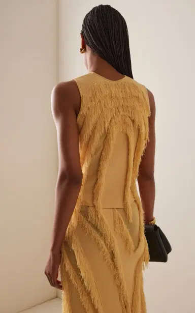 Ulla Johnson Bonnie Sleeveless Fringed Top | Thumbnail 4