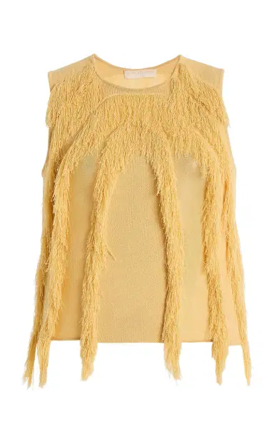 Ulla Johnson Bonnie Sleeveless Fringed Top | Thumbnail 1