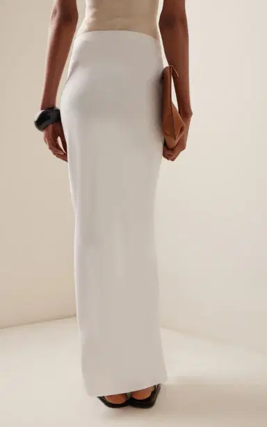 ANEMOS Bias-Cut Stretch Twill Maxi Skirt | Thumbnail 4