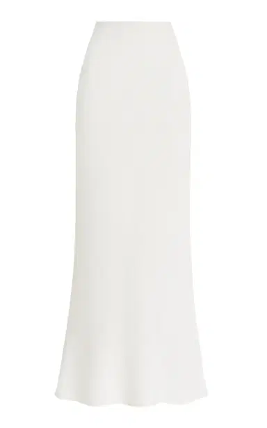 ANEMOS Bias-Cut Stretch Twill Maxi Skirt | Thumbnail 1