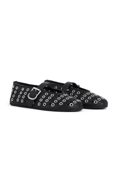 Alaïa Leather Ballet Flats | Thumbnail 2 Alaïa Leather Ballet Flats | Thumbnail 2