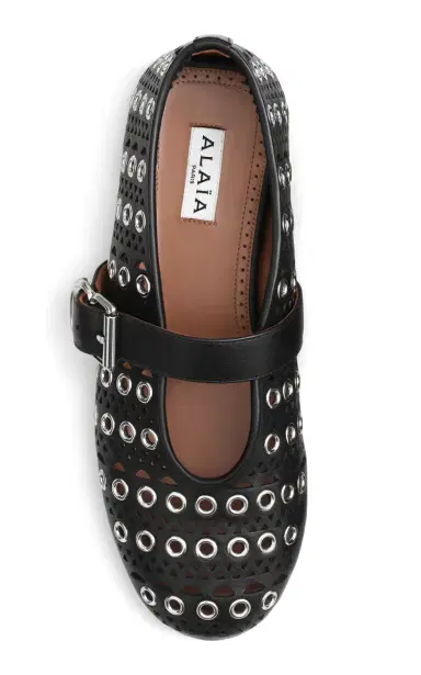 Alaïa Leather Ballet Flats | Thumbnail 3 Alaïa Leather Ballet Flats | Thumbnail 3
