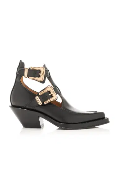 Gabriela Hearst Castro Buckle-Detailed Leather Ankle Boots | Thumbnail 1