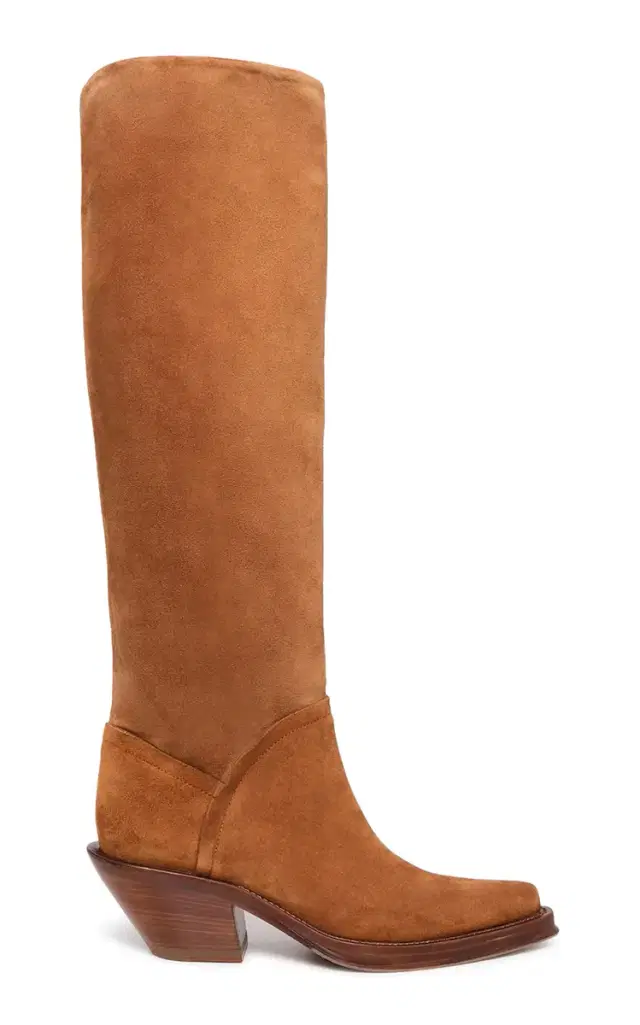 Camero Suede Knee Boots - Brown
