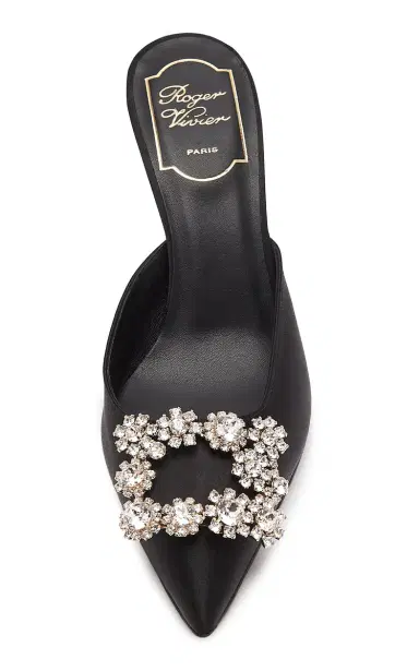 Roger Vivier Efflorescence Crystal-Embellished Satin Mules | Thumbnail 5 Roger Vivier Efflorescence Crystal-Embellished Satin Mules | Thumbnail 5
