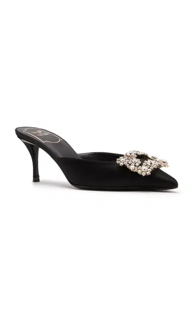 Roger Vivier Efflorescence Crystal-Embellished Satin Mules | Thumbnail 7 Roger Vivier Efflorescence Crystal-Embellished Satin Mules | Thumbnail 7