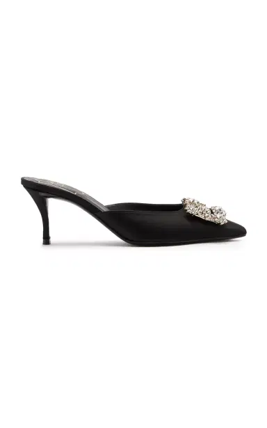 Roger Vivier Efflorescence Crystal-Embellished Satin Mules | Thumbnail 8 Roger Vivier Efflorescence Crystal-Embellished Satin Mules | Thumbnail 8