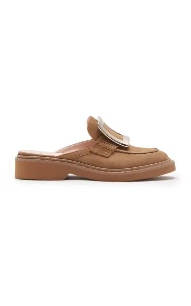 Roger Vivier Viv Rangers Buckle-Detailed Suede Mule Loafers | Thumbnail 6 Roger Vivier Viv Rangers Buckle-Detailed Suede Mule Loafers | Thumbnail 6