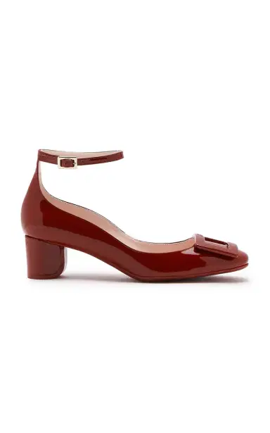 Roger Vivier Roundy Lacquered Leather Pumps | Thumbnail 1 Roger Vivier Roundy Lacquered Leather Pumps | Thumbnail 1
