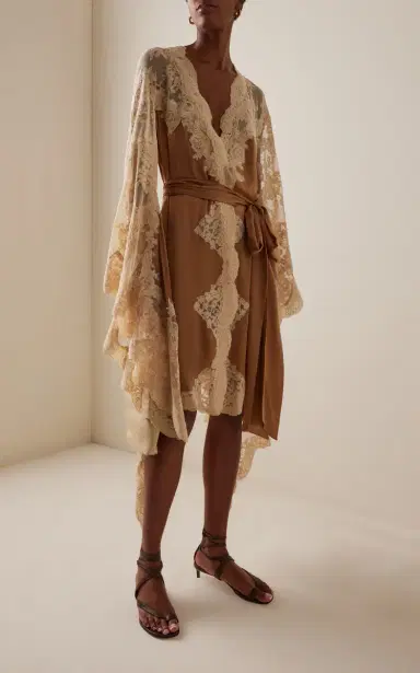 Zimmermann Hypnotic Satin Wrap Dress | Thumbnail 3