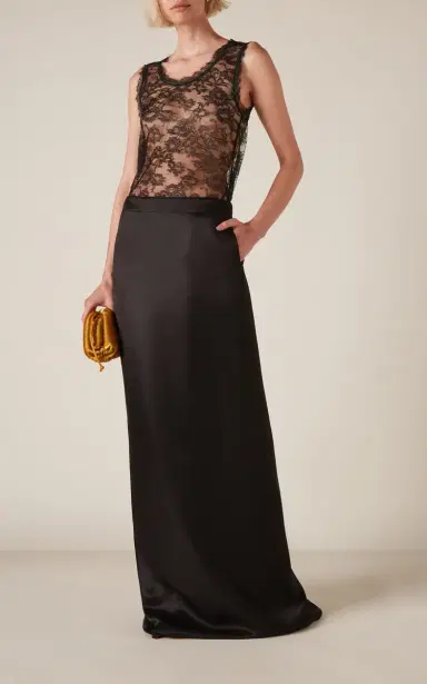 Bottega Veneta Washed Twill Maxi Skirt | Thumbnail 2 Bottega Veneta Washed Twill Maxi Skirt | Thumbnail 2