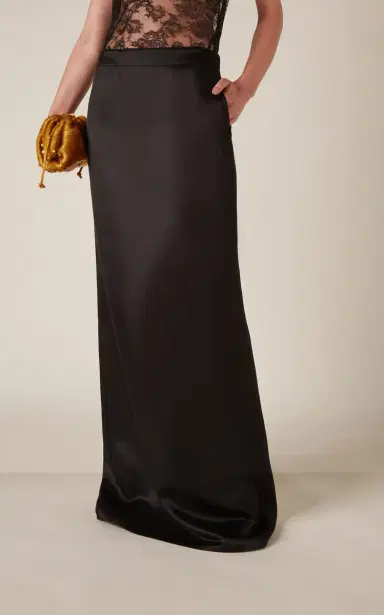 Bottega Veneta Washed Twill Maxi Skirt | Thumbnail 3 Bottega Veneta Washed Twill Maxi Skirt | Thumbnail 3