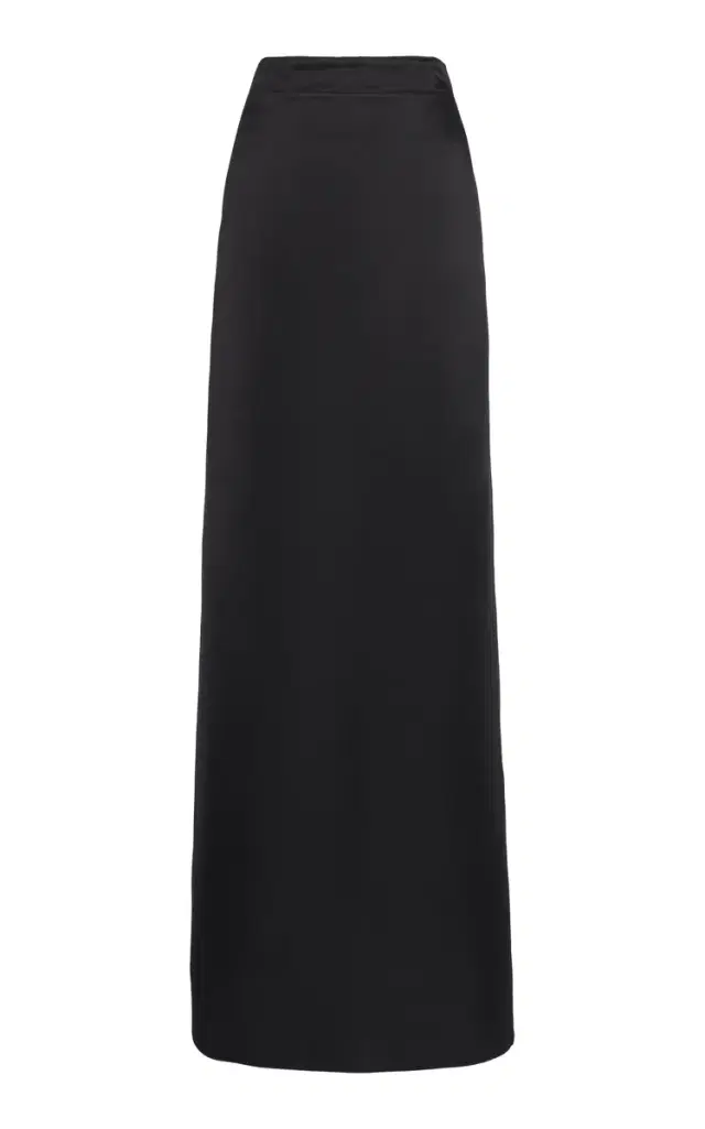 Washed Twill Maxi Skirt