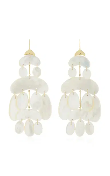 TEN THOUSAND THINGS 18K Mother Of Pearl Mini Chandelier Earrings | Thumbnail 1 TEN THOUSAND THINGS 18K Mother Of Pearl Mini Chandelier Earrings | Thumbnail 1