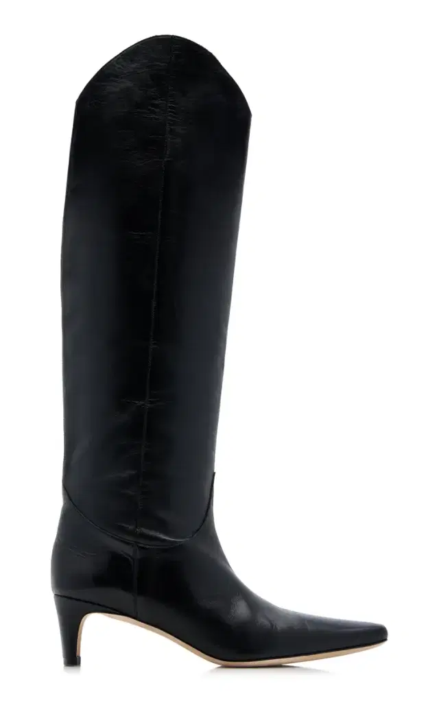 STAUD Wally Tall Leather Western Boots