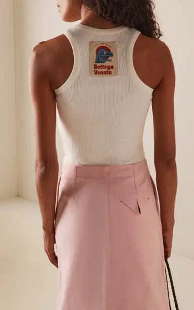 Bottega Veneta Compact Stretch-Cotton Jersey Tank Top | Thumbnail 4 Bottega Veneta Compact Stretch-Cotton Jersey Tank Top | Thumbnail 4