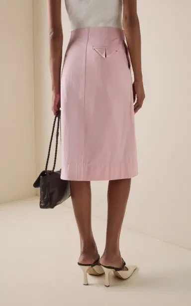 Bottega Veneta Cotton Canvas Midi Wrap Skirt | Thumbnail 4 Bottega Veneta Cotton Canvas Midi Wrap Skirt | Thumbnail 4