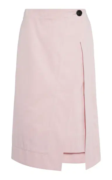 Bottega Veneta Cotton Canvas Midi Wrap Skirt | Thumbnail 1 Bottega Veneta Cotton Canvas Midi Wrap Skirt | Thumbnail 1