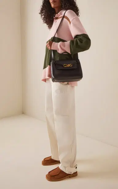 Bottega Veneta Belted Cotton Barrel Pants | Thumbnail 2