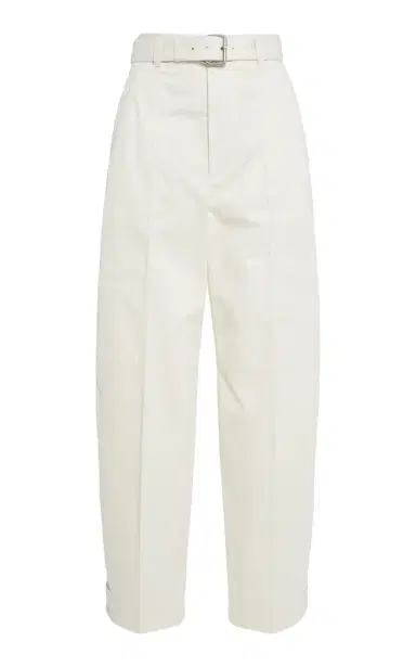 Bottega Veneta Belted Cotton Barrel Pants | Thumbnail 6