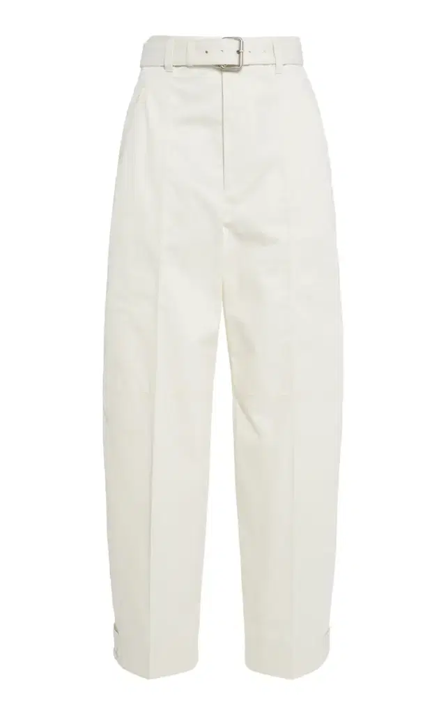 Bottega Veneta Belted Cotton Barrel Pants