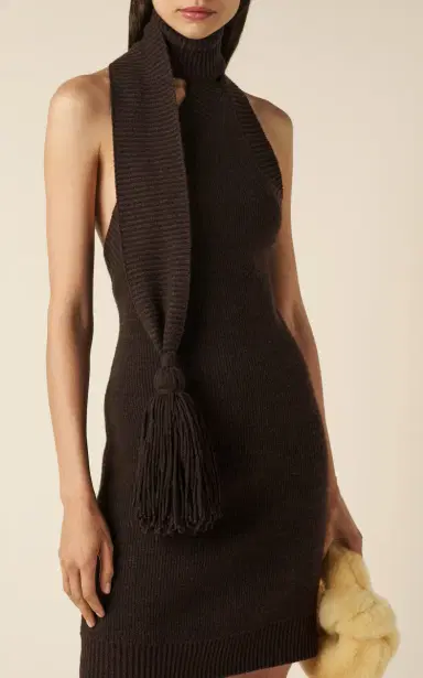 Bottega Veneta Tasseled Wool-Knit Mini Dress | Thumbnail 3 Bottega Veneta Tasseled Wool-Knit Mini Dress | Thumbnail 3